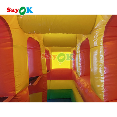 Outdoor Inflatable Slide Simple PVC Inflatable Bouncer Slide Blow Up Commercial Slide With Pond For Kids