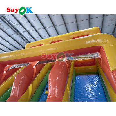Outdoor Inflatable Slide Simple PVC Inflatable Bouncer Slide Blow Up Commercial Slide With Pond For Kids