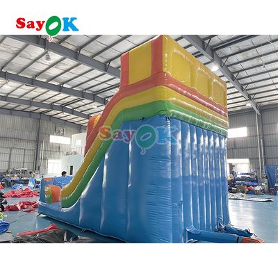 Outdoor Inflatable Slide Simple PVC Inflatable Bouncer Slide Blow Up Commercial Slide With Pond For Kids