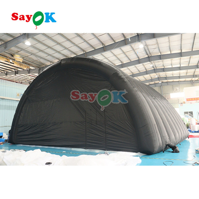 10x6x5.4mH Black Dome Inflatable Stage Tent For Party Event