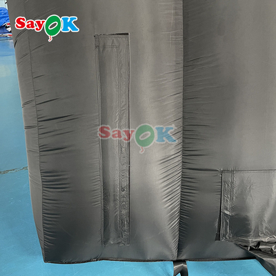 10x6x5.4mH Black Dome Inflatable Stage Tent For Party Event