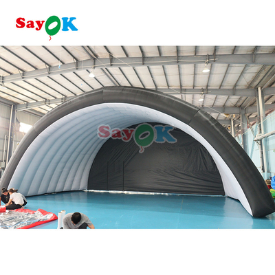 10x6x5.4mH Black Dome Inflatable Stage Tent For Party Event