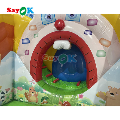 Inflatable Bouncer Castle Game For Kids Inflatable House Party Jump Bouncing And Slide Combo With Selection Windmill