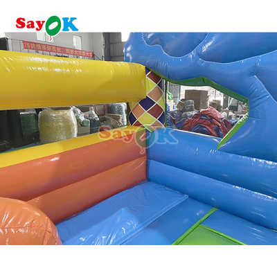 Inflatable Bouncer Castle Game For Kids Inflatable House Party Jump Bouncing And Slide Combo With Selection Windmill