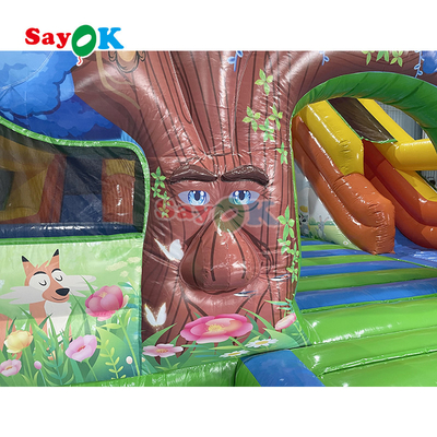 Inflatable Bouncer Castle Game For Kids Inflatable House Party Jump Bouncing And Slide Combo With Selection Windmill