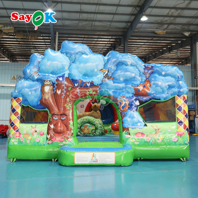 Inflatable Bouncer Castle Game For Kids Inflatable House Party Jump Bouncing And Slide Combo With Selection Windmill