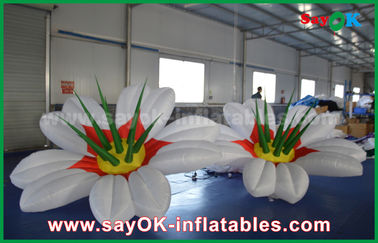 190T Nylon Color Changeable Inflatable Flower Lighting Decoration For Wedding