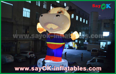 Blow Up Cartoon Characters 210 D Oxford Cloth Big Inflatable Costume For Advertising 2 - 8m Height