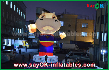 Blow Up Cartoon Characters 210 D Oxford Cloth Big Inflatable Costume For Advertising 2 - 8m Height