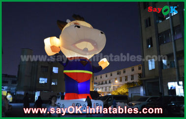 Blow Up Cartoon Characters 210 D Oxford Cloth Big Inflatable Costume For Advertising 2 - 8m Height