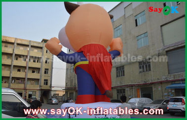 Blow Up Cartoon Characters 210 D Oxford Cloth Big Inflatable Costume For Advertising 2 - 8m Height