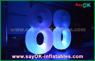 Jellyfish Type Inflatable Lighting Decoration LED Light Numbers 8 8 For Showing