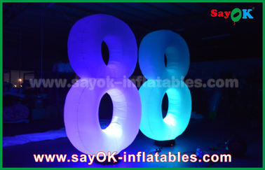 Jellyfish Type Inflatable Lighting Decoration LED Light Numbers 8 8 For Showing