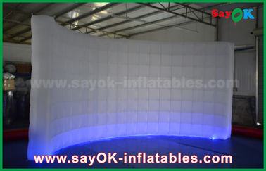 Inflatable Led Photo Booth White Oxford Fabric Inflatable Event / Wedding Photo Booth Kiosk SGS