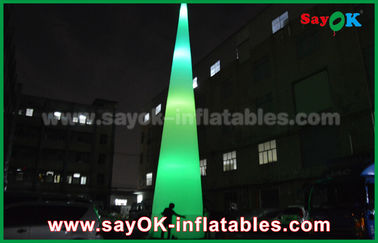 Outdoor LED Light Grounding Decoration Inflatable Cone For Advertising