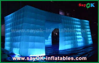 Air Inflatable Tent LED Light Inflatable Cube Tent / Full-Digital Printing Outdoor Party Tent