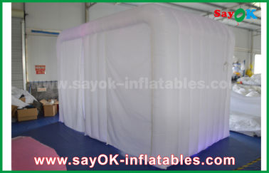 Inflatable Party Tent Giant White 4mL Oxford Cloth Inflatable Photo Booth Tent With LED Light