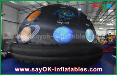 210 D Oxford Cloth And Projection Inflatable Planetarium Dome Black Color