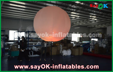 Nylon Cloth Inflatable Lighting Decoration / Halogen Or Led Light Up Balloons