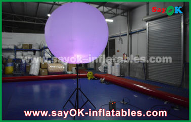 Nylon Cloth Inflatable Lighting Decoration / Halogen Or Led Light Up Balloons