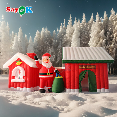 Free Design 9m Giant Christmas Inflatable Santa's House Tent