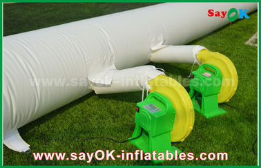 Inflatable Football Game Giant 10m Inflatable Football Field , Portable Inflatable Soccer Field With PVC Material