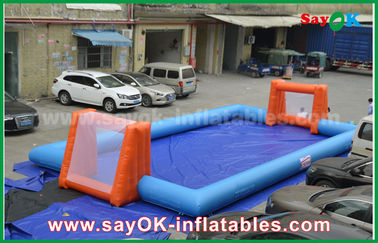 Inflatable Ball Game Word Cup PVC Inflatable Sports Games , Customized Inflatable Football Pitch