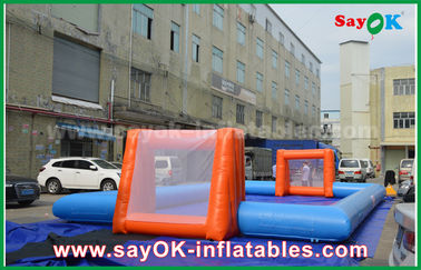 Inflatable Ball Game Word Cup PVC Inflatable Sports Games , Customized Inflatable Football Pitch