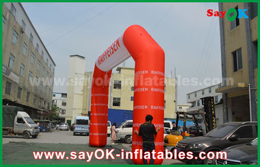 Inflatable Rainbow Arch Oxford Cloth Inflatable Arch Gate Entrance With Logo Print For Event