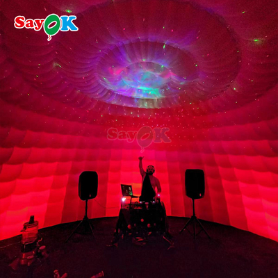 8m 26ft Durable Oxford Cloth Large Inflatable Igloo Dome Tent With Air Blower
