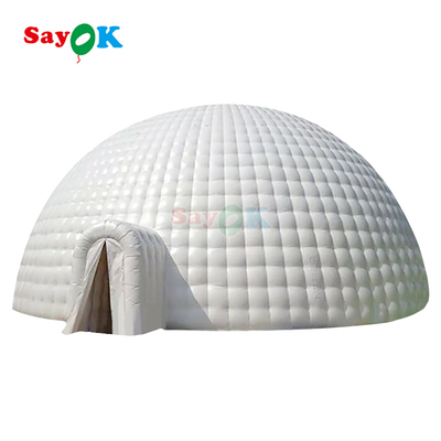 PVC Tarpaulin 12m 40ft Giant Inflatable Igloo Tent Dome For Outdoor Party Event Sports