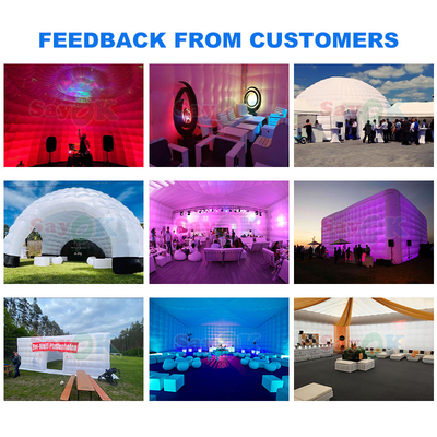PVC Tarpaulin 12m 40ft Giant Inflatable Igloo Tent Dome For Outdoor Party Event Sports