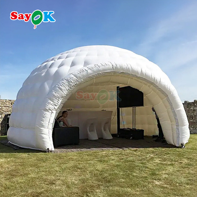 OEM / ODM Durable Oxford Fabric Outdoor Large Inflatable Tent Igloo for Party Event Club Promotion