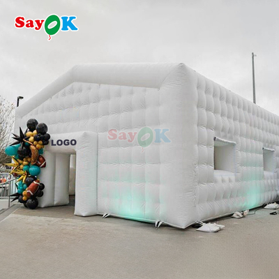 Free Design Huge White Cube Air Tents PVC Tarpaulin Event Inflatable Tent