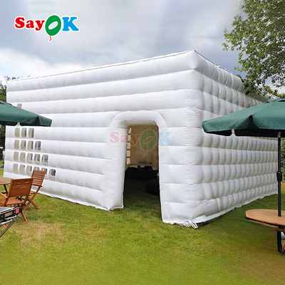 Free Design Huge White Cube Air Tents PVC Tarpaulin Event Inflatable Tent