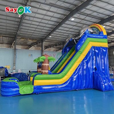 Wholesale Cartoon Inflatable Trampoline Slide Giant Inflatable Bouncer Slide Large Adult Inflatable Water Slide with Pool