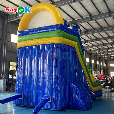 Wholesale Cartoon Inflatable Trampoline Slide Giant Inflatable Bouncer Slide Large Adult Inflatable Water Slide with Pool