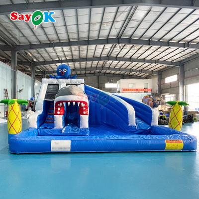 Large Inflatable Combo Slide Shark Inflatable Water Slide Pool Commercial Inflatable Water Slide for Wholesale