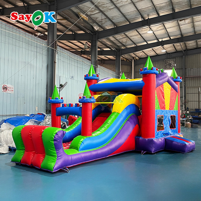 Sayok Inflatable Bouncer House Castle PVC Inflatable Bounce Slide Commercial Inflatable Bouncing Combo Slide for Event