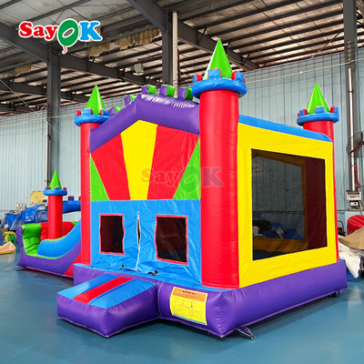 Sayok Inflatable Bouncer House Castle PVC Inflatable Bounce Slide Commercial Inflatable Bouncing Combo Slide for Event