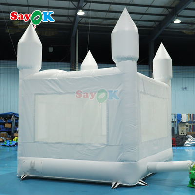 White Inflatable Bounce Inflatable House Bouncy Castle Bouncing Castle Inflatable For Outdoor Party Wedding Event