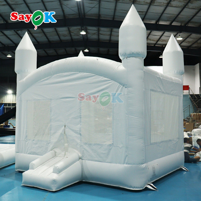 White Inflatable Bounce Inflatable House Bouncy Castle Bouncing Castle Inflatable For Outdoor Party Wedding Event