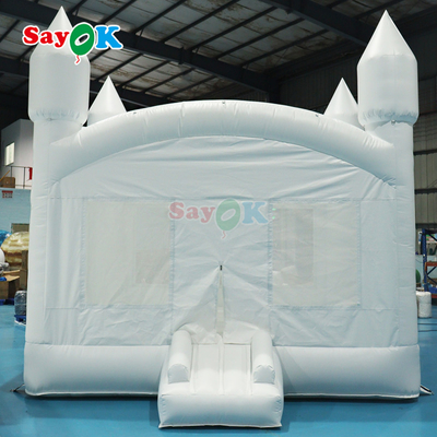 White Inflatable Bounce Inflatable House Bouncy Castle Bouncing Castle Inflatable For Outdoor Party Wedding Event