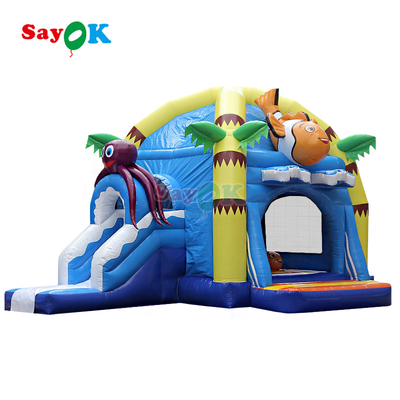 Bright Cartoon Inflatable Castle Bounce House for Indoor & Outdoor Kids Party and Daycare Use