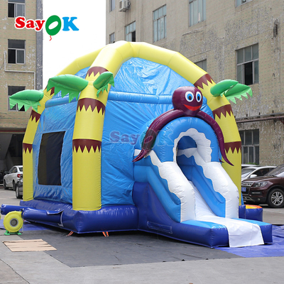 Bright Cartoon Inflatable Castle Bounce House for Indoor & Outdoor Kids Party and Daycare Use