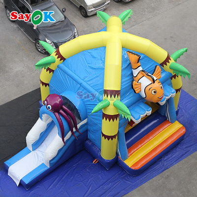Bright Cartoon Inflatable Castle Bounce House for Indoor & Outdoor Kids Party and Daycare Use
