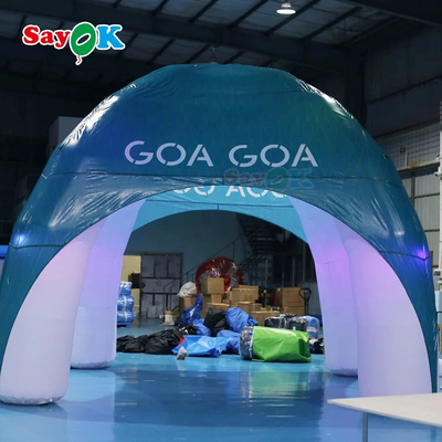 Sayok Inflatable Spider Tent Promotion 4 Legs Commercial Spider Dome Inflatable Tent Custom Inflatable Spider Tent 4x4m for Rental