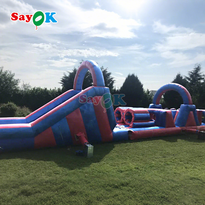 SayOk Commercial Inflatable Obstacle Course Inflatables Outdoors Giant Inflatable Obstacle Course for Adults