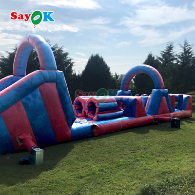 SayOk Commercial Inflatable Obstacle Course Inflatables Outdoors Giant Inflatable Obstacle Course for Adults