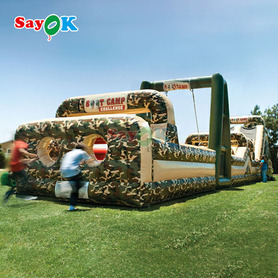 SayOk Commercial Inflatable Obstacle Course Inflatables Outdoors Giant Inflatable Obstacle Course for Adults